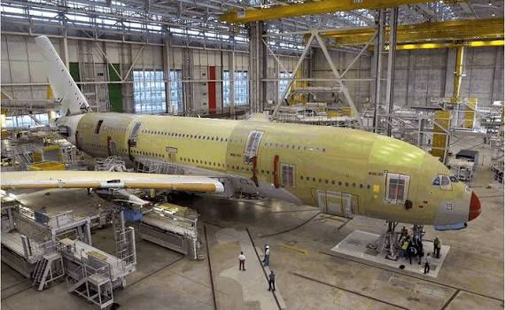 Le hall d'assemblage de l'A380